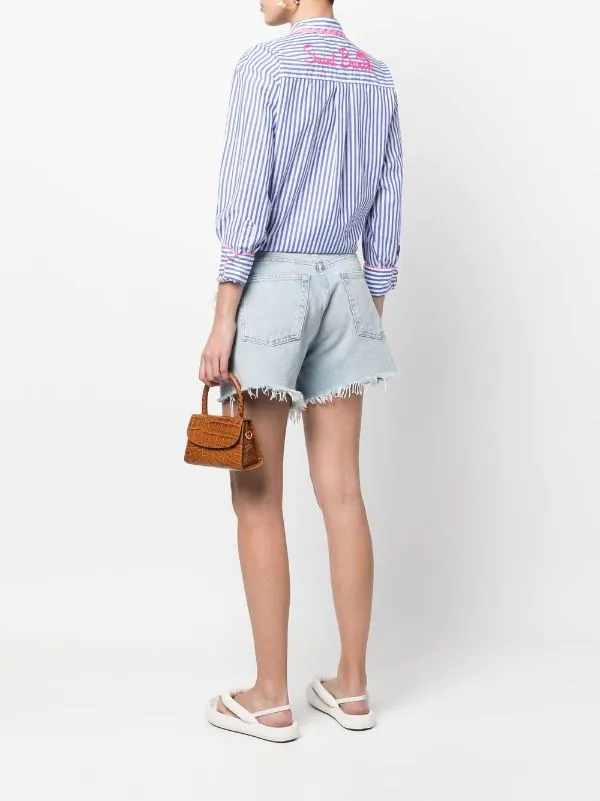 ( Neue Saison ) MC2 Saint Barth Hemd Mit Logo 00497B EMB W SB PALM LIN6177 – Bild 2