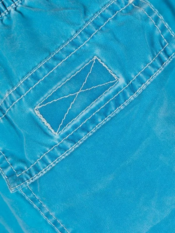 ( Neue Saison ) MC2 Saint Barth 17 BLUETTE Badeshorts Mit Logo-Patch Herren – Bild 3