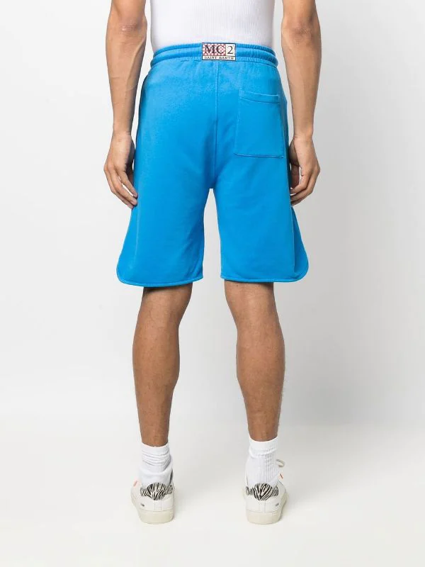 ( Neue Saison ) MC2 Saint Barth 17 BLUETTE Shorts Aus Strickjersey Herren – Bild 4