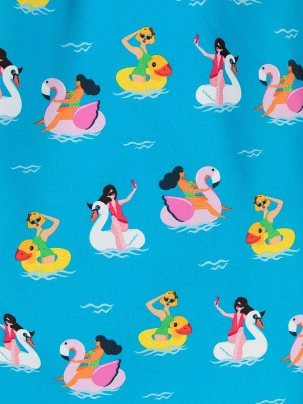 ( Neue Saison ) MC2 Saint Barth Badeshorts Mit Grafischem Print PIN UP GIRLS 31 – Bild 3