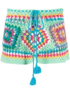 ( Neue Saison ) MC2 Saint Barth Gehäkelte Shorts Damen