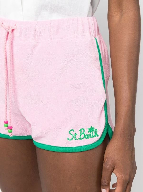( Neue Saison ) MC2 Saint Barth Badeshorts Mit Logo-Stickerei Damen – Bild 5