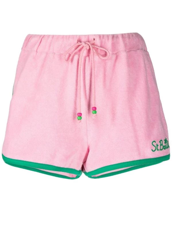 ( Neue Saison ) MC2 Saint Barth Badeshorts Mit Logo-Stickerei Damen