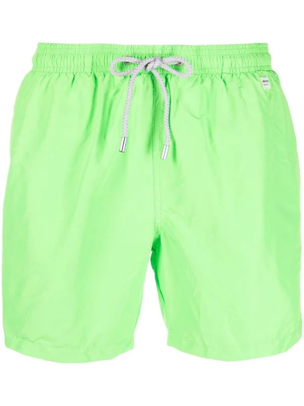 ( Neue Saison ) MC2 Saint Barth 75 GREEN FLUO X Pantone Badeshorts Herren