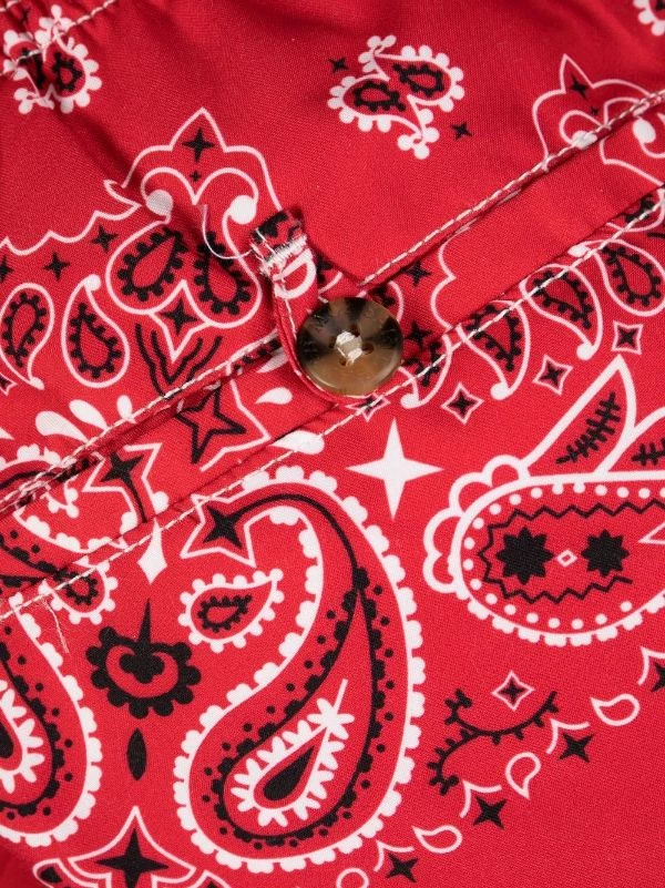 ( Neue Saison ) MC2 Saint Barth 4101 BANDANNA ROUND Badeshorts Mit Bandana-Print Herren – Bild 3