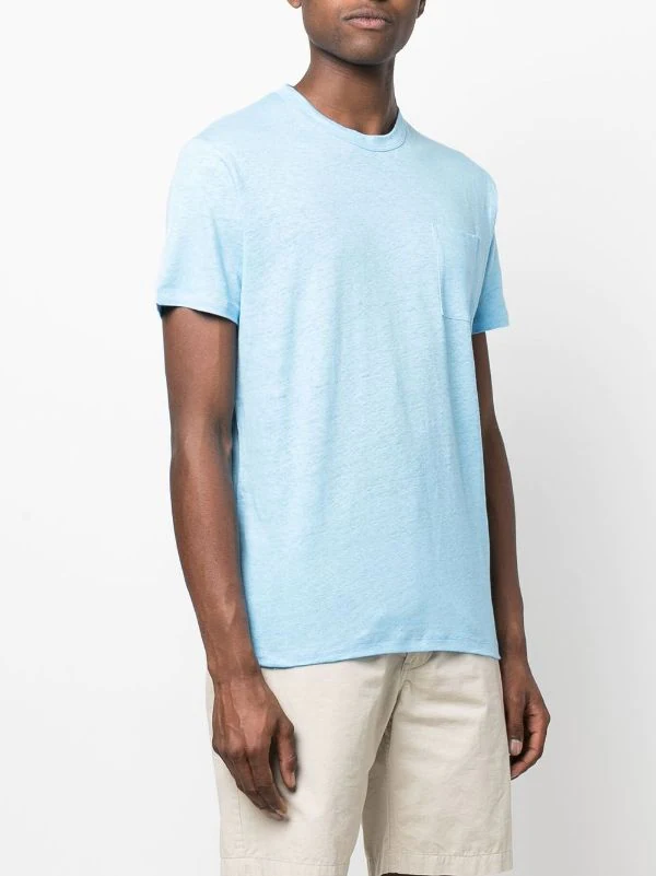 ( Neue Saison ) MC2 Saint Barth T-Shirt Mit Rundhalsausschnitt 00810B 31 LIGHT BLUE – Bild 3