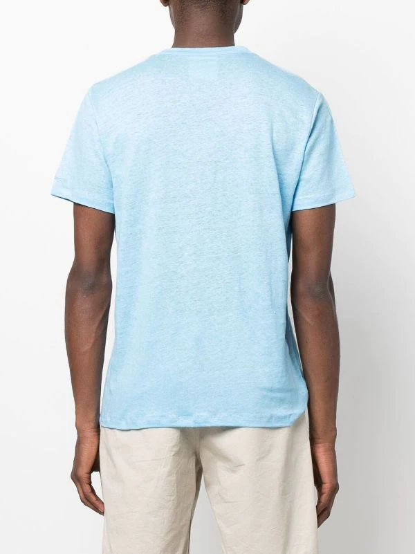 ( Neue Saison ) MC2 Saint Barth T-Shirt Mit Rundhalsausschnitt 00810B 31 LIGHT BLUE – Bild 4