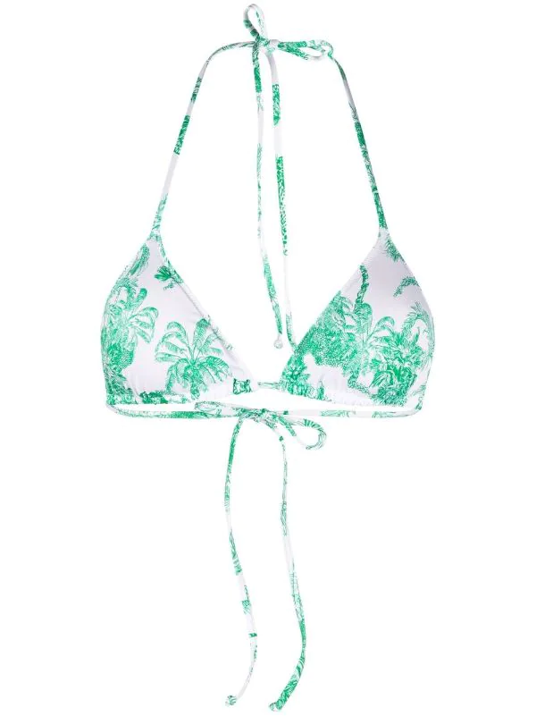 ( Neue Saison ) MC2 Saint Barth Bikinioberteil Mit Print 02015B VERDE
