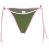 ( Neue Saison ) MC2 Saint Barth 00870B VERDE Bikinihöschen Mit Schleifenverschluss Damen