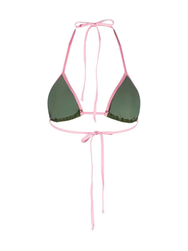 ( Neue Saison ) MC2 Saint Barth Triangel-Bikinioberteil 00870B VERDE – Bild 2