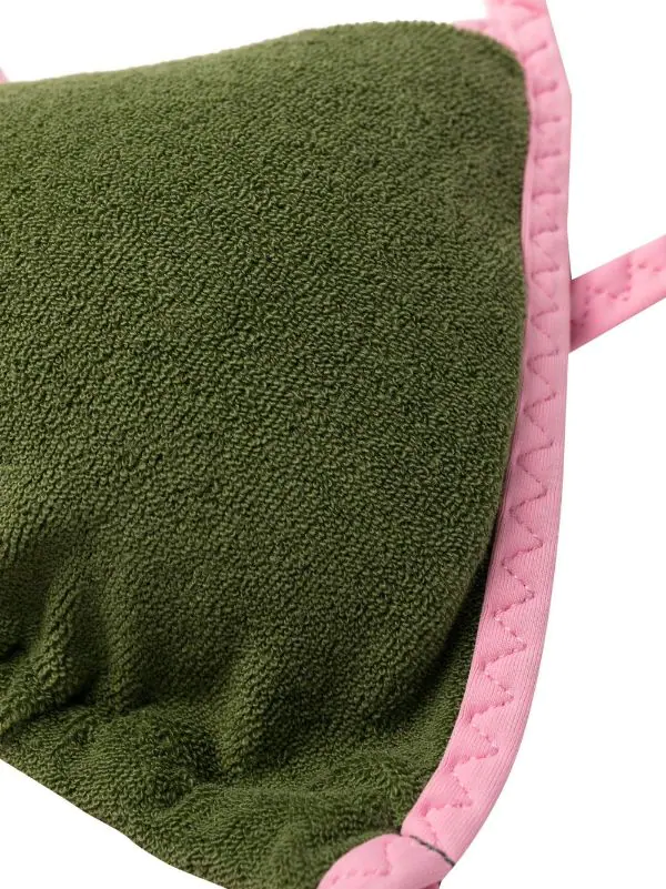 ( Neue Saison ) MC2 Saint Barth Triangel-Bikinioberteil 00870B VERDE – Bild 3