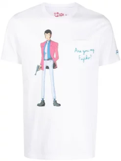 ( Neue Saison ) MC2 Saint Barth Austin T-Shirt EMB FUJIKO 01N