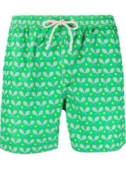 ( Neue Saison ) MC2 Saint Barth Badeshorts Mit Tennis-Print Herren