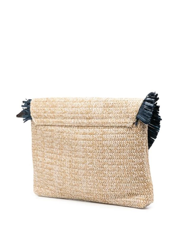 ( Neue Saison ) MC2 Saint Barth EMB SB 1161 Clutch Mit Logo-Stickerei Damen – Bild 3