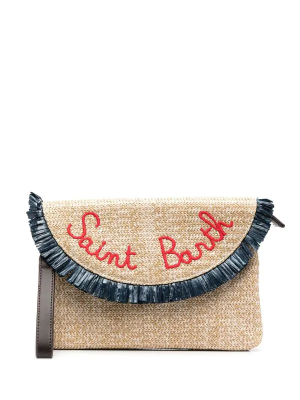 ( Neue Saison ) MC2 Saint Barth EMB SB 1161 Clutch Mit Logo-Stickerei Damen