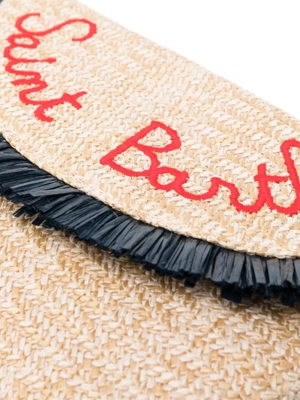 ( Neue Saison ) MC2 Saint Barth EMB SB 1161 Clutch Mit Logo-Stickerei Damen – Bild 4