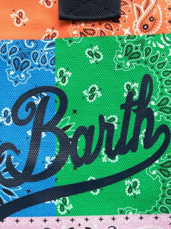 ( Neue Saison ) MC2 Saint Barth 00208B GIALLA Shopper Mit Paisley-Print Damen – Bild 5