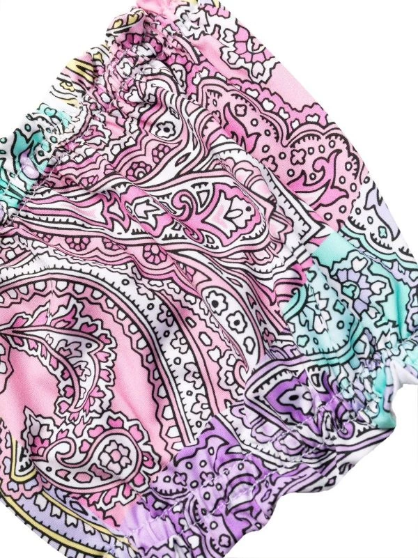 ( Neue Saison ) MC2 Saint Barth Lyam Bandeau-Bikinioberteil 00631B PATCHPAISLEY COL – Bild 3