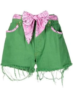 ( Neue Saison ) MC2 Saint Barth DEN57BANDANNAROUND21 Arizona Shorts Damen