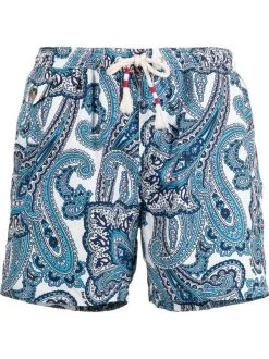 ( Neue Saison ) MC2 Saint Barth Badehose Mit Paisley-Print CACHEMIRE