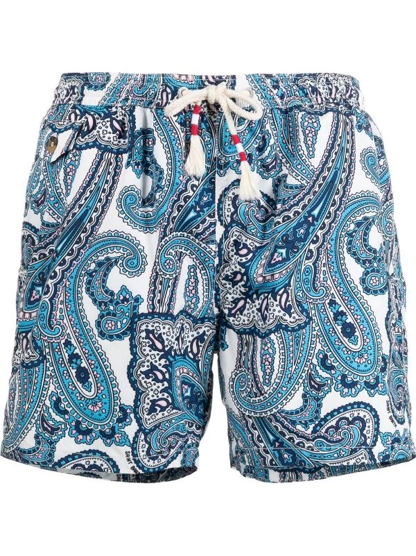 ( Neue Saison ) MC2 Saint Barth Badehose Mit Paisley-Print CACHEMIRE