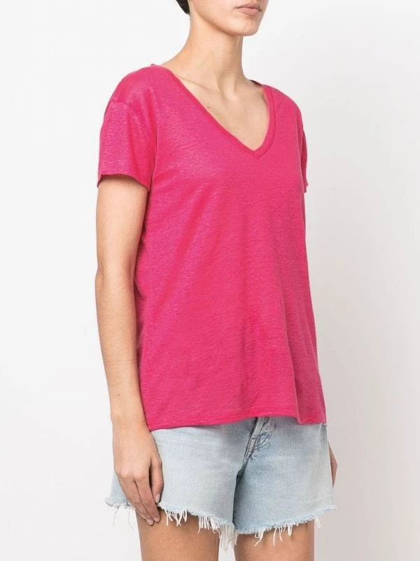 ( Neue Saison ) MC2 Saint Barth 77 FUCSIA T-Shirt Mit Print Damen – Bild 3