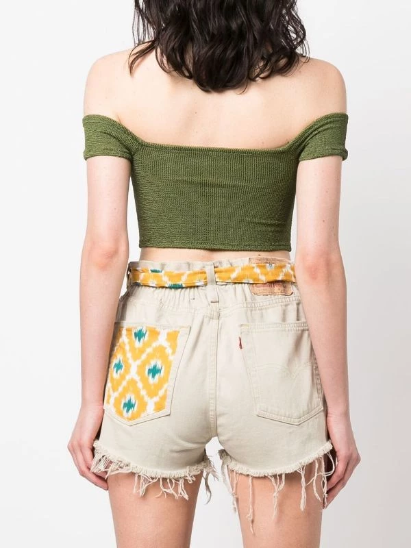 ( Neue Saison ) MC2 Saint Barth WR52 GREEN Schulterfreies Oberteil Damen – Bild 4